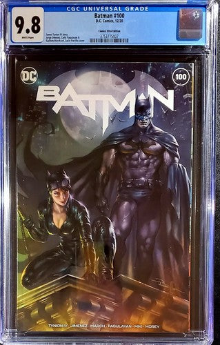 π₯π¦ Batman #100 CGC 9.8 π₯ CE Parrillo Trade Variant π₯ Joker War π¦ catwoman