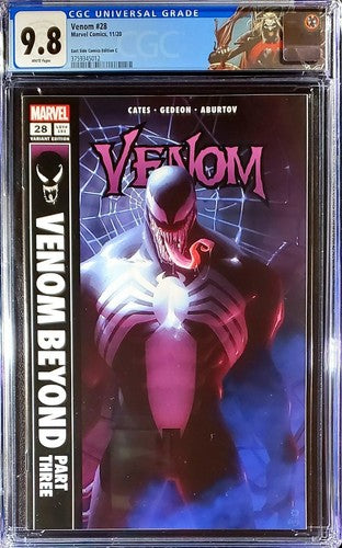 π₯π¨ Venom #28 CGC 9.8 Alex Garner Variant ASM 539 πΈοΈ East Side C custom label