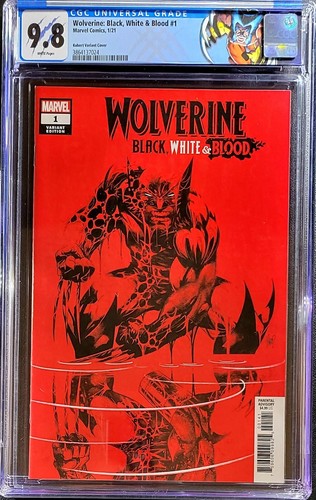 π₯π¨ Wolverine: Black, White & Blood #1 1:50 Kubert Variant CGC 9.8 π₯ crain