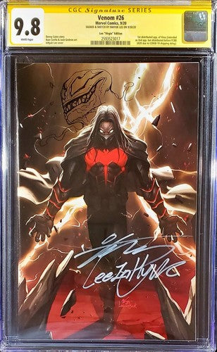 π₯π¨ Venom #26 CGC 9.8 Inhyuk Lee Virgin Variant! Signed & Remarked!