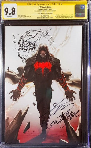 π₯π¨ Venom #26 CGC SS 9.8 Virus 1st App SDCC Exclusive InHyuk Lee Remark