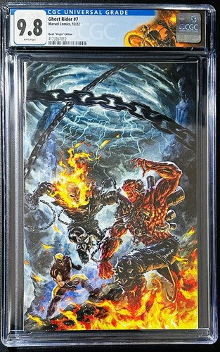 π₯π¨ GHOST RIDER #7 VIRGIN CGC 9.8 π₯ 1st Appearance Of Exhaust π₯ Custom Labels