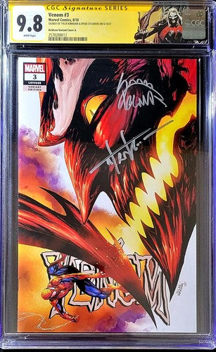 Venom #3 SS CGC 9.8 signed by Stegman & Kirkham 🕸️1st App of Knull
