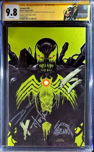 🔥Venom 26 CGC 9.8 SS x3 Silver Sig Kirkham Cates Stegman 1st Virus crain