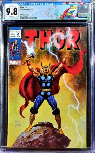 π₯π¨ Thor #1 Joe Jusko Exclusive Donny Cates 2020 Vintage Variant homage crain