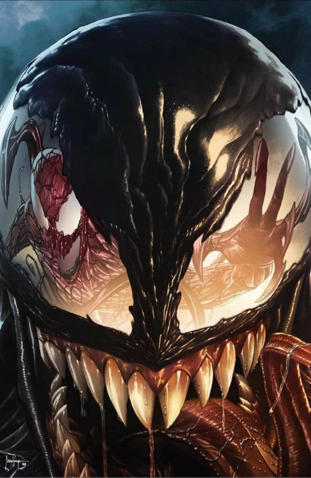 CARNAGE BLACK WHITE & BLOOD #1 MICO SUAYAN SET - CRAIN VENOM SPIDER-MAN