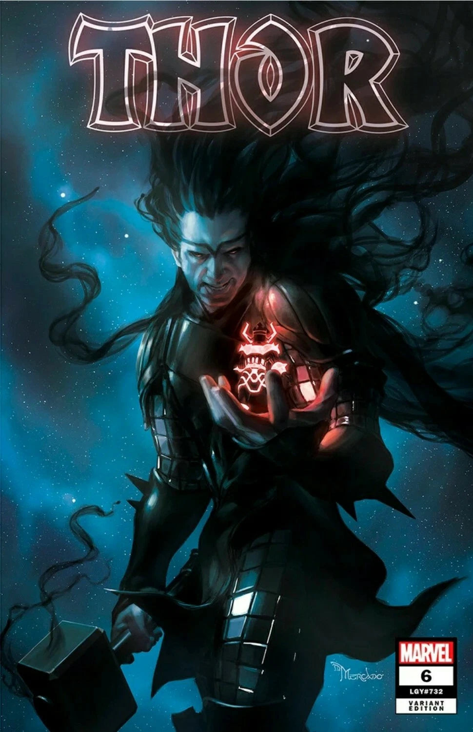 THOR #6 MIGUEL MERCADO BLACK WINTER GALACTUS TRADE VARIANT NM