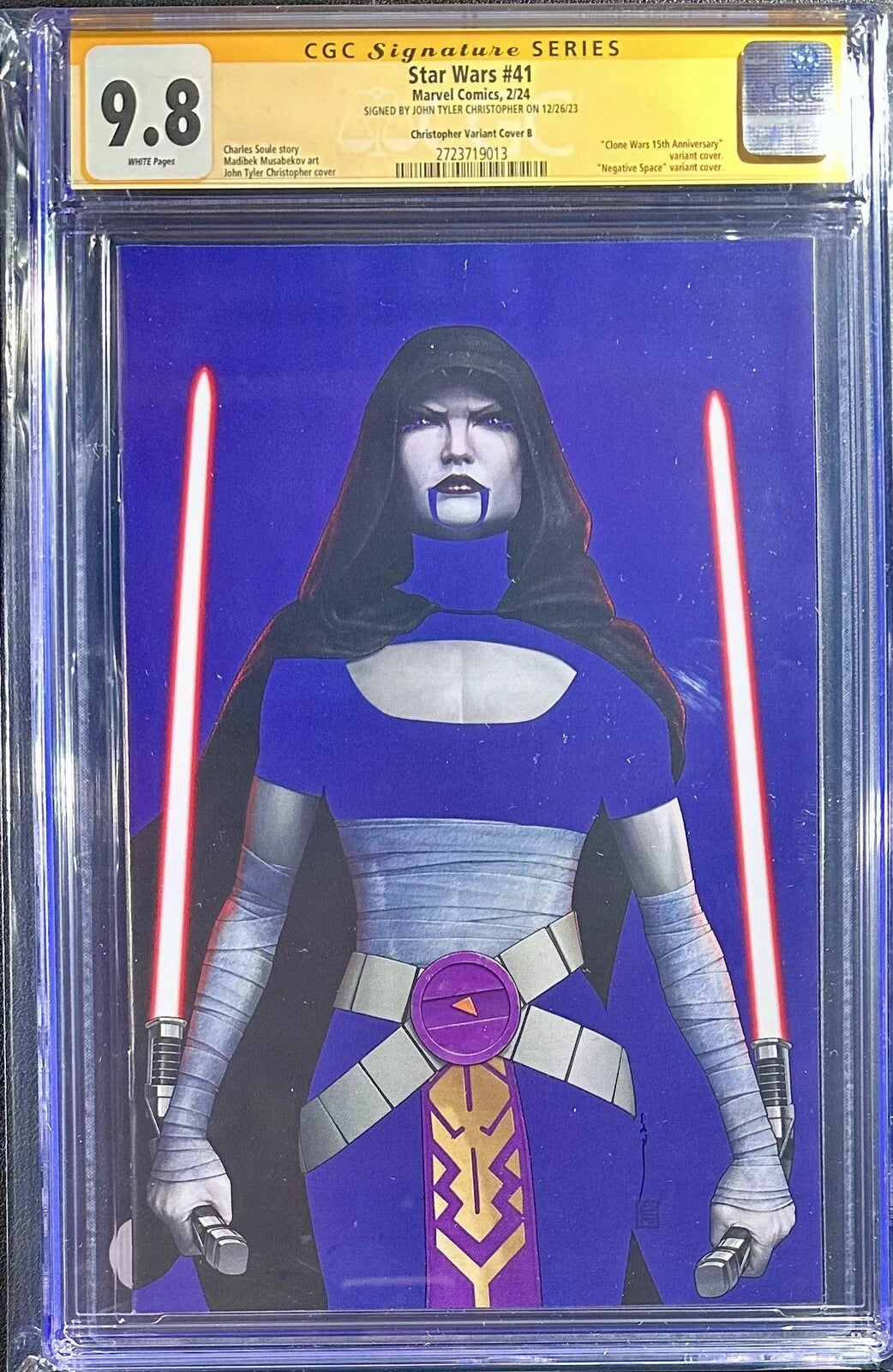 Star Wars, Ventress, CGC 9.8, CGC, Signed Edition, Signature Series, JTC, John Tyler Christopher, Darth Vader, Luke