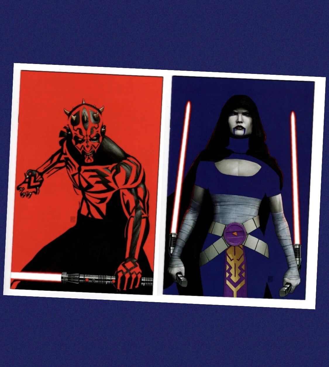 STAR WARS #41 (2024) NM LOT OF 2, DARTH MAUL, VENTRESS NEGATIVE SPACE JTC