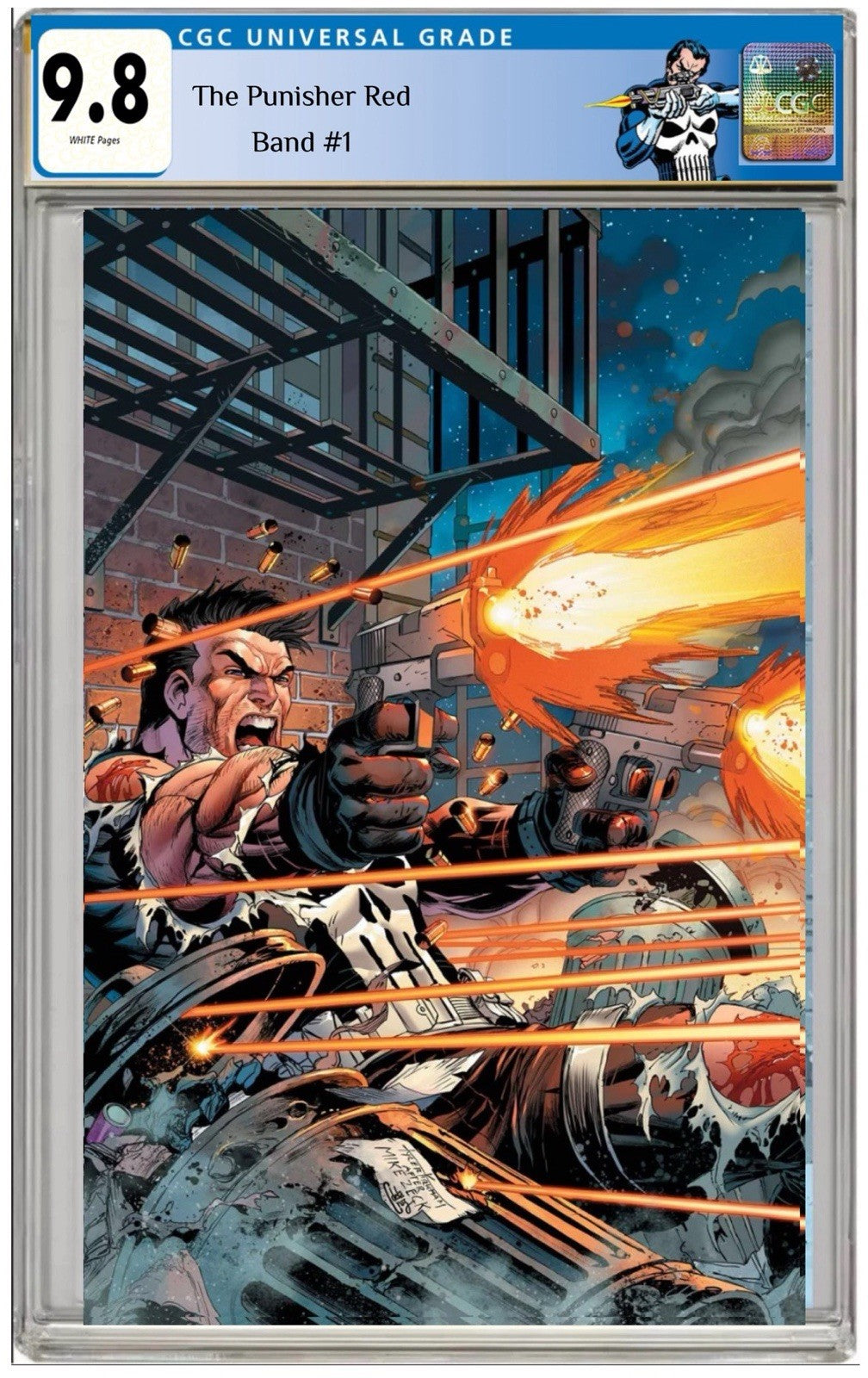 PUNISHER: RED BAND #1 TYLER KIRKHAM CGC 9.8 COLOR VIRGIN VARIANTš„