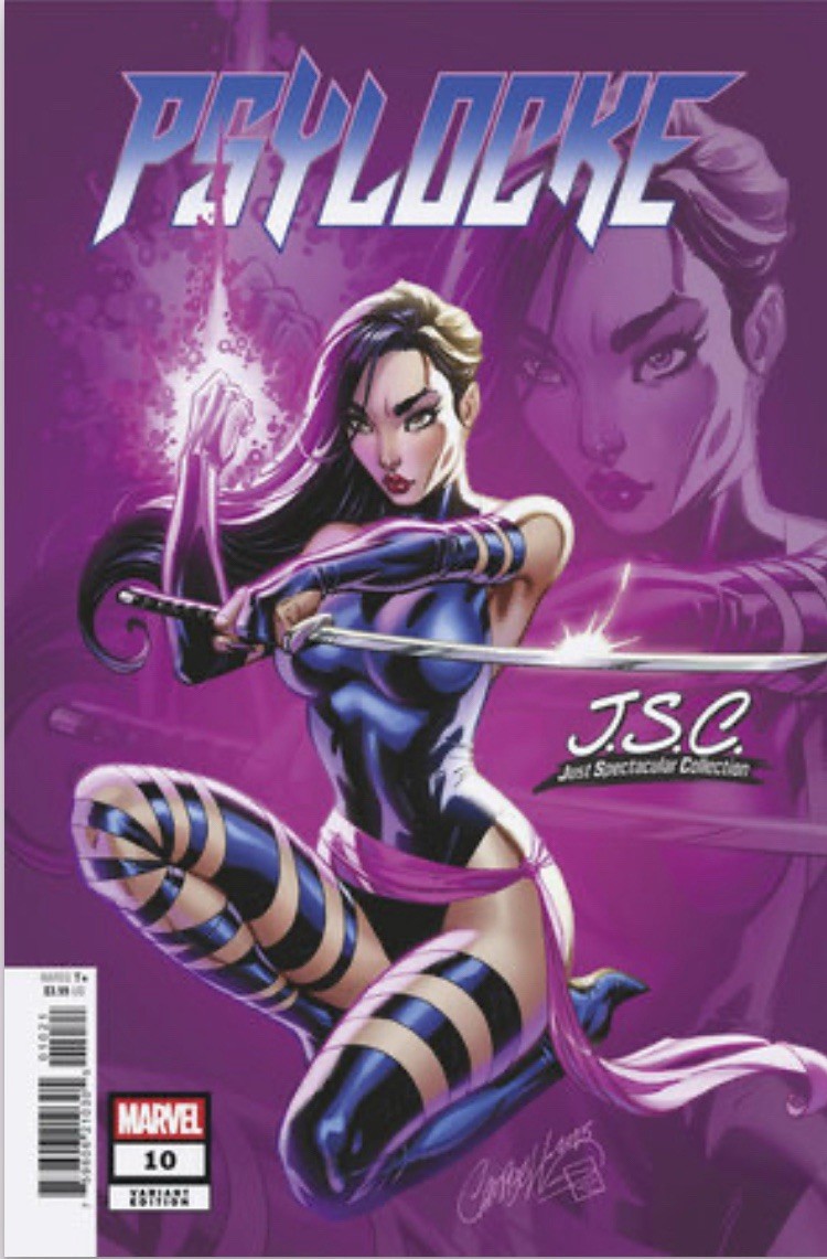 PSYLOCKE #10 J. SCOTT CAMPBELL VIRGIN 1:100 VARIANT π₯ TOPLOADER