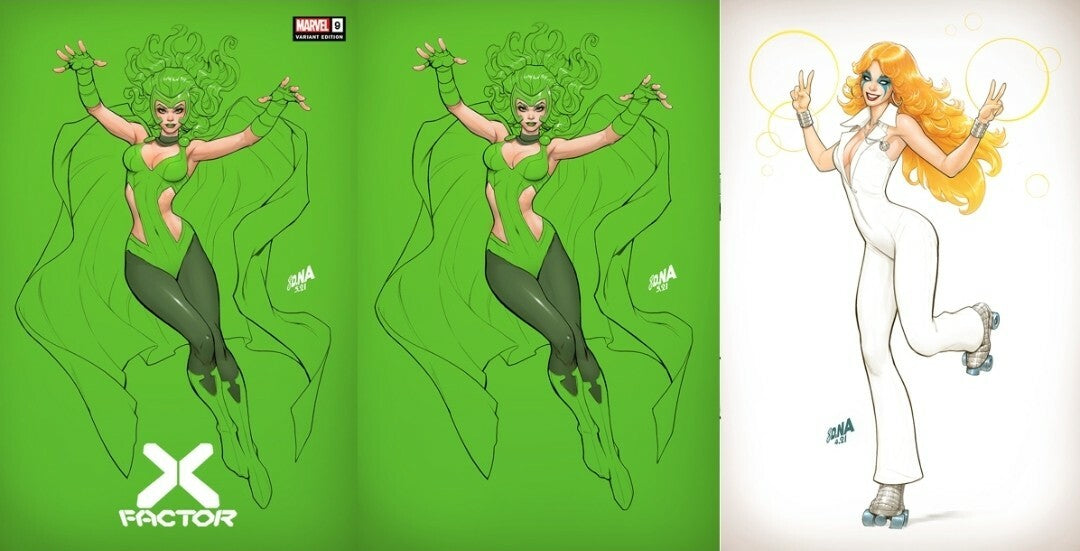 X-Factor #9 David Nakayama Polaris Dazzler Variant Set Trade/Virgin