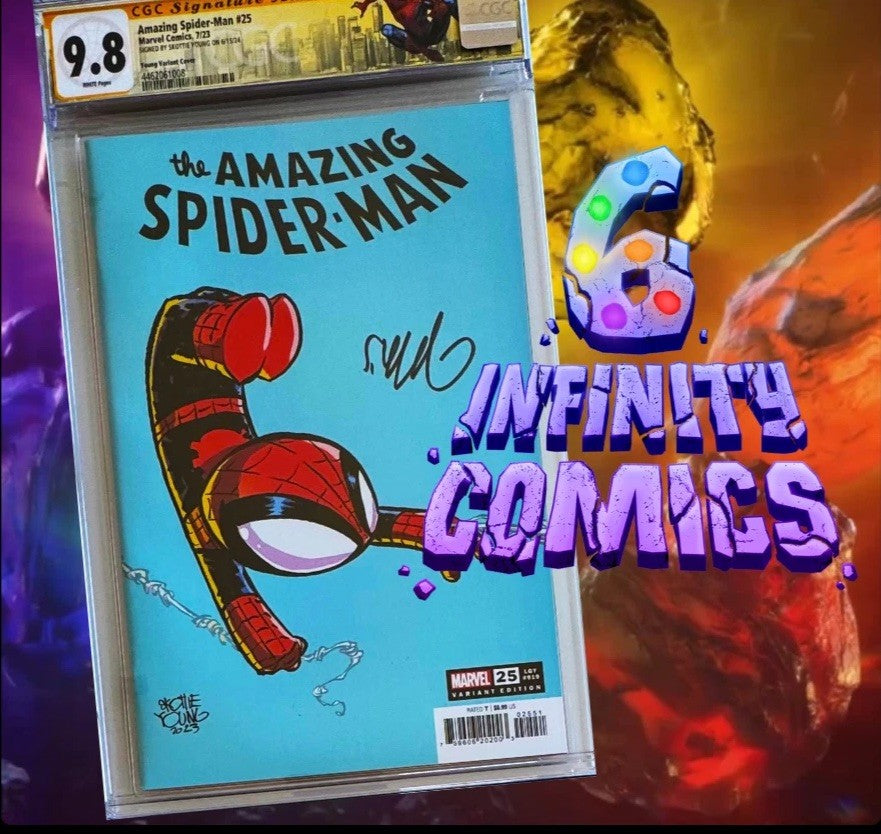 AMAZING SPIDER-MAN #25 SS CGC 9.8 🔥 SIGNED BY SKOTTIE YOUNG VARIANT 2023