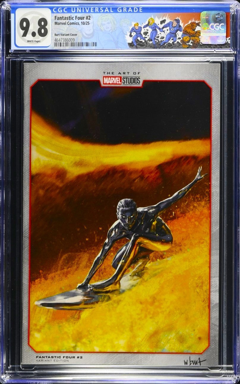FANTASTIC FOUR #2 CGC 9.8 🔥 WESLEY BURT MARVEL STUDIOS VARIANT