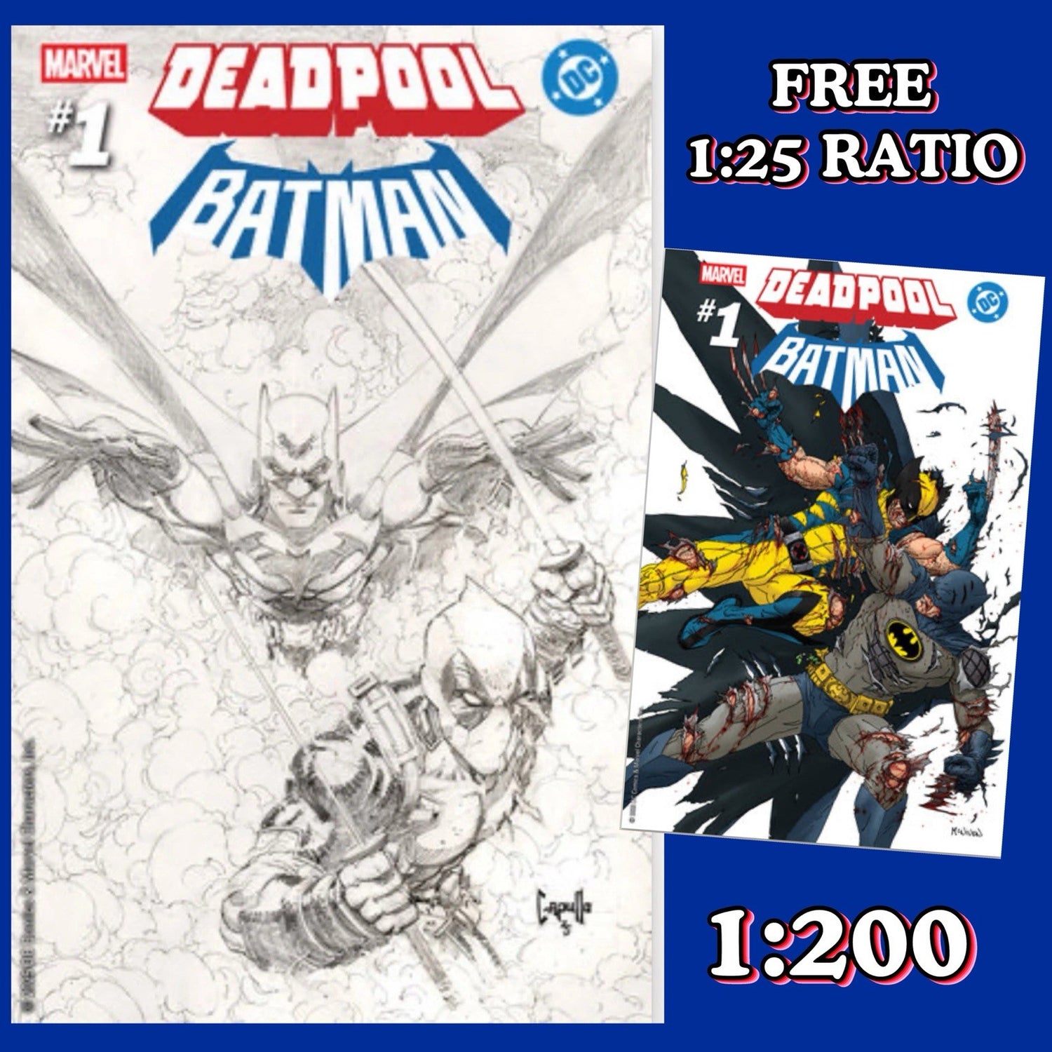 Batman / Deadpool, 1:25, 1:200, Greg Capullo