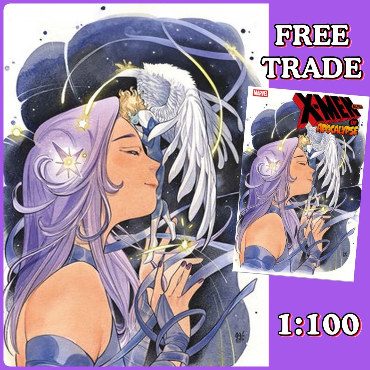 Peach momoko, x-men, uncanny x-men, psylocke, wolverine, 1:100 variant