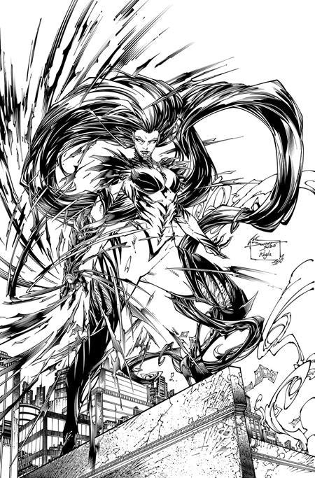 WITCHBLADE #17 π₯ CVR C INC 1:25 BRETT BOOTH & SAL REGLA B&W VAR