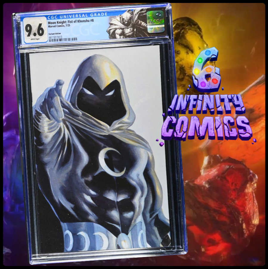 MOON KNIGHT: FIST OF KHONSHU #8 CGC 9.6 π₯ ALEX ROSS TIMELESS MOON KNIGHT VIRGIN