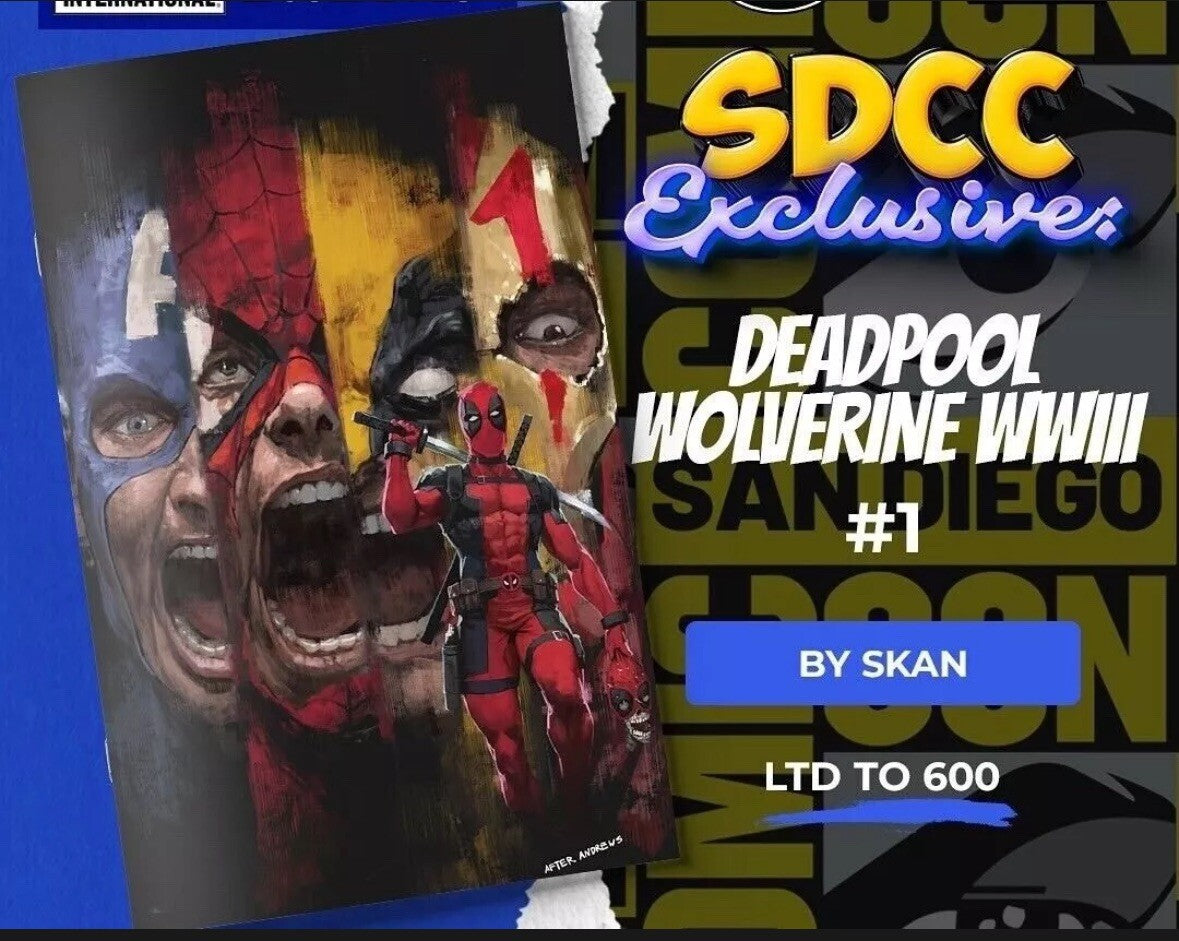 π€£π¨ Deadpool Wolverine WWIII #1 Skan SDCC 2024 Variant Edition π₯π¨