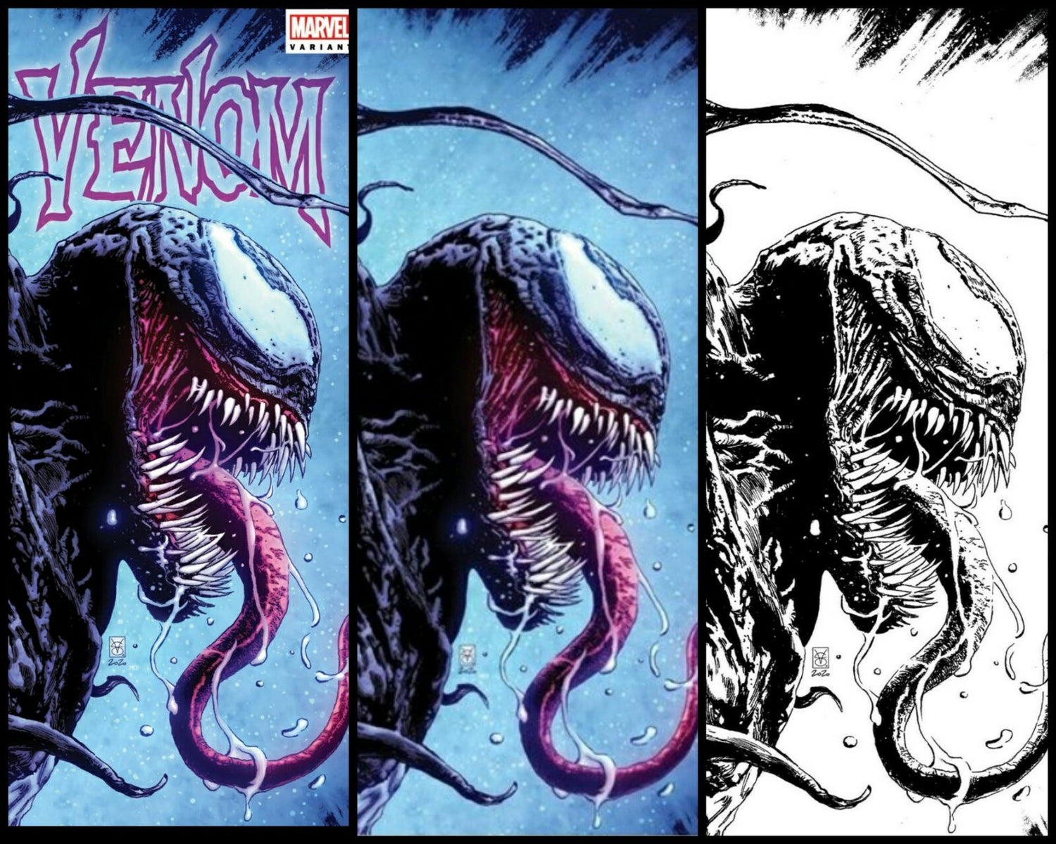🔥Venom #28 Valerio Giangiordano TRADE + VIRGIN & B&W - 27 Skan crain