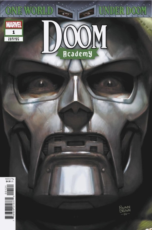 DOOM ACADEMY #1 CGC 9.8 π₯ RYAN BROWN VARIANT CUSTOM DR DOOM LABEL