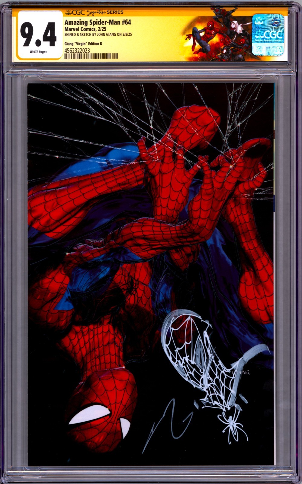 AMAZING SPIDER-MAN 64 CGC 9.4 SS🔥SIGNED & REMARKED BY JOHN GIANG - MEGACON LTD