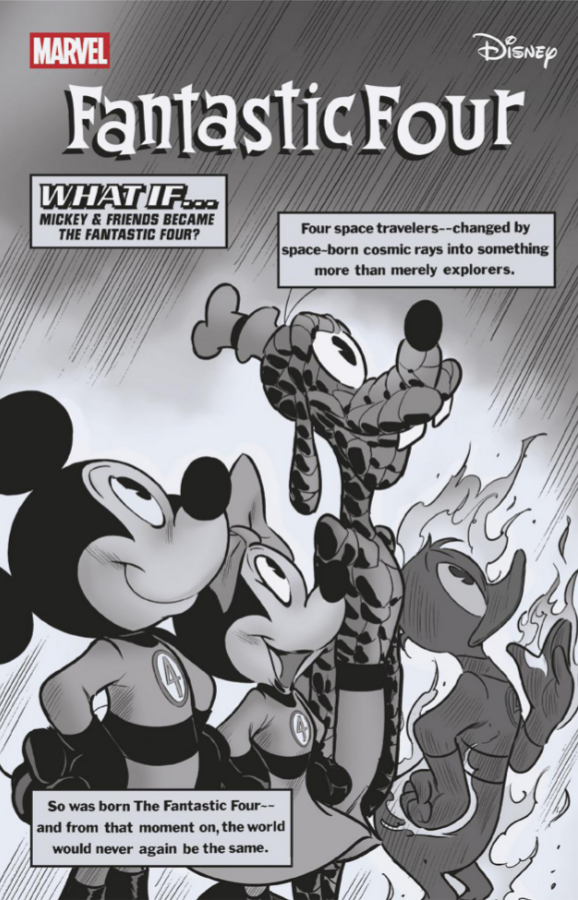 FANTASTIC FOUR 6 🔥 IVAN BIGARELLA B&W DISNEY WHAT IF? HOMAGE 1:100
