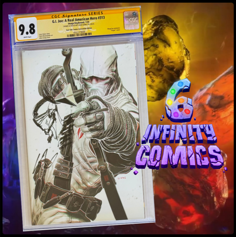 G.I. JOE: A REAL AMERICAN HERO 313 CGC 9.8 π₯SS SKETCH GIANG VIRGIN STORM SHADOW