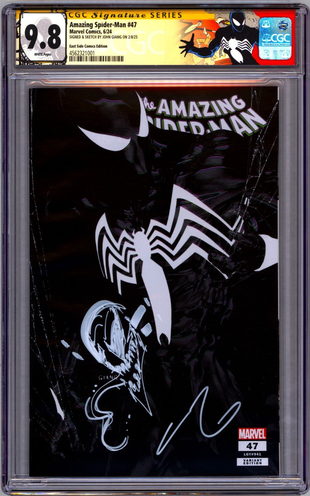 AMAZING SPIDER-MAN #47 CGC 9.8 SS π₯ SIGNED AND REMARKED BY JOHN GIANG EXCLUSIVE