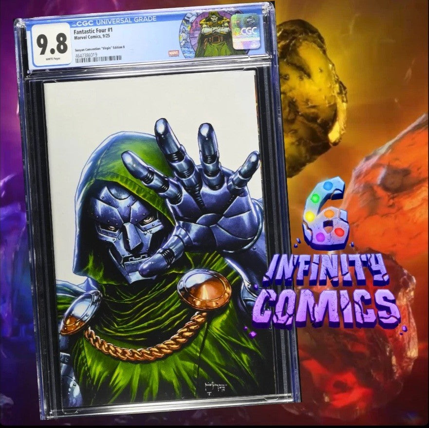 FANTASTIC FOUR 1 CGC 9.8 π₯ MICO SUAYAN VIRGIN FAN EXPO EXCLUSIVE LTD 500 DOOM