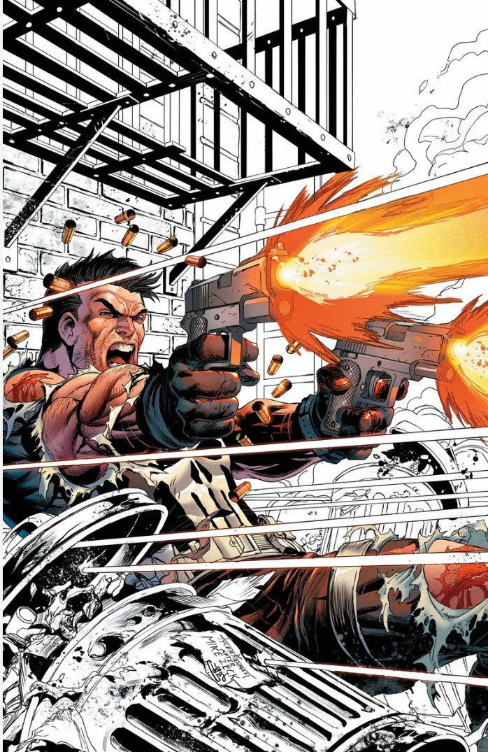 PUNISHER: RED BAND #1 TYLER KIRKHAM EXCLUSIVE COLOR SPLASH VIRGIN VARIANT