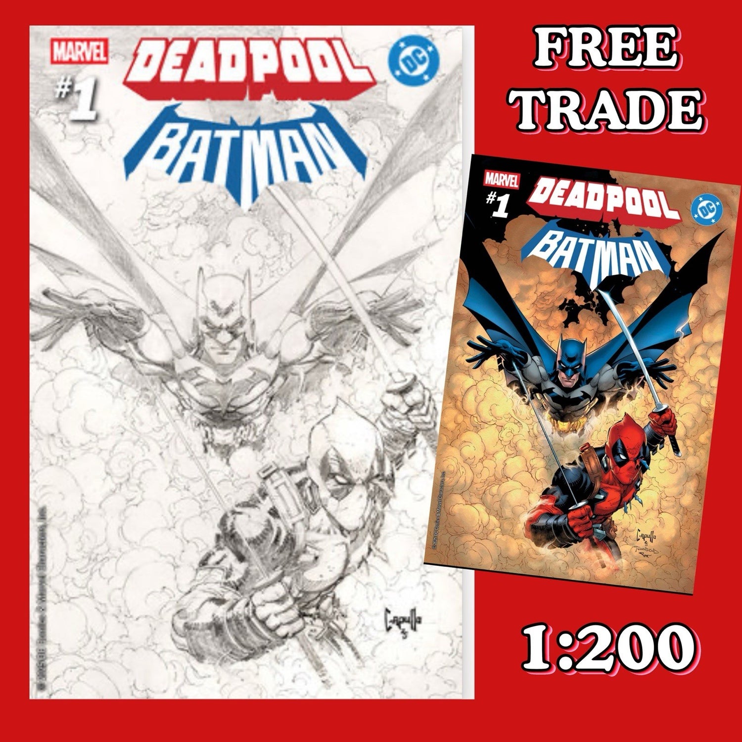 Incentive, Deadpool, Deadpool/Batman, Batman, Marvel Universe, Marvel, DC, Greg Capullo, 1:200