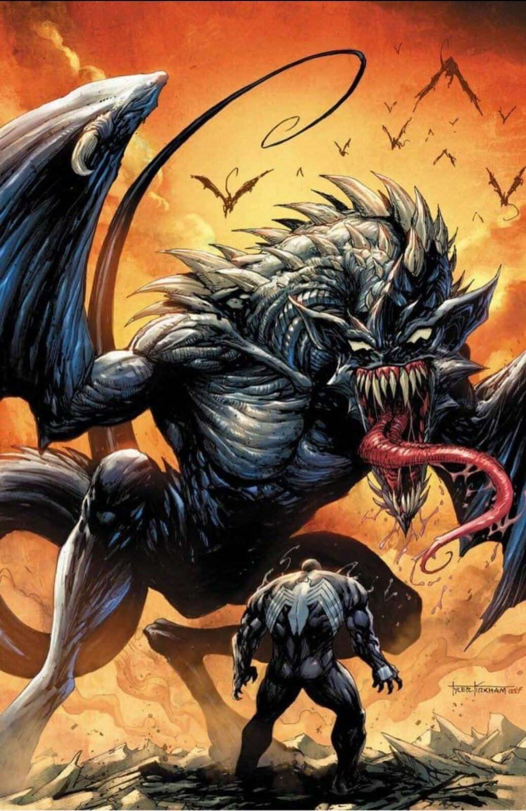 ππ₯ KING IN BLACK #4 TYLER KIRKHAM 2 COMIC SET π₯ CRAIN VENOM 3 PEACH