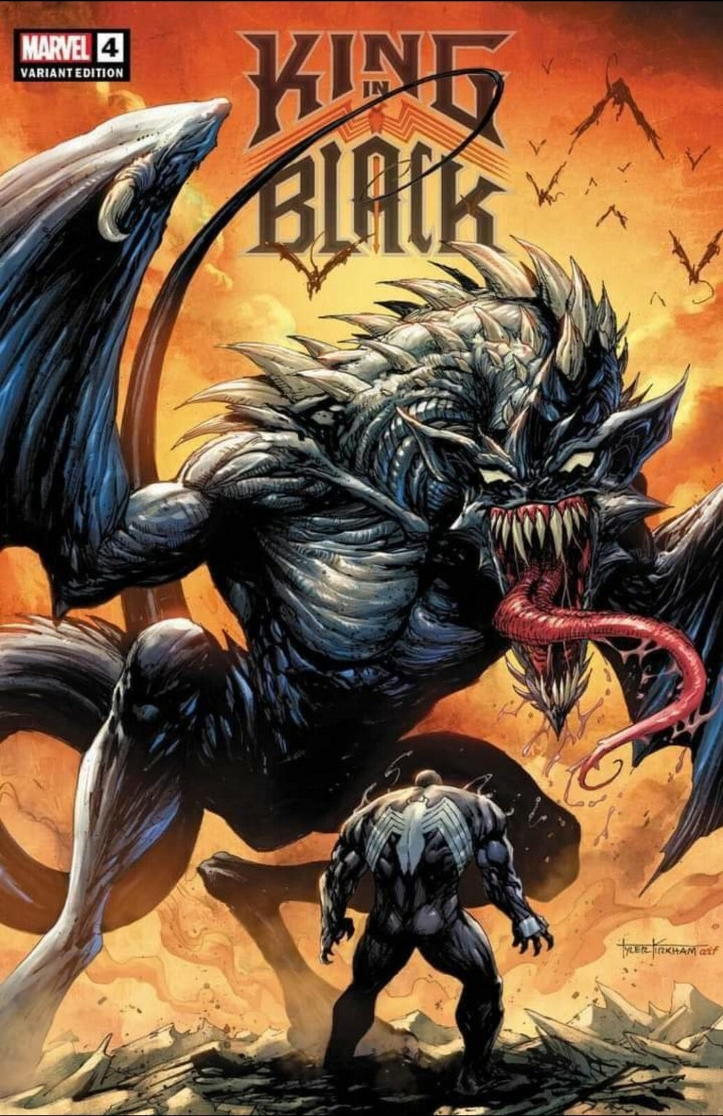 ππ₯ KING IN BLACK #4 TYLER KIRKHAM 2 COMIC SET π₯ CRAIN VENOM 3 PEACH