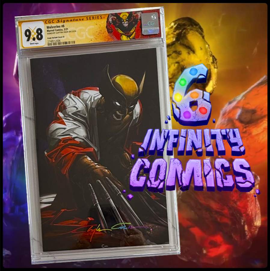 WOLVERINE #8 (2021) 🔥 CGC SS 9.8 SIGNED CLAYTON CRAIN VIRGIN CANADIAN FLAG