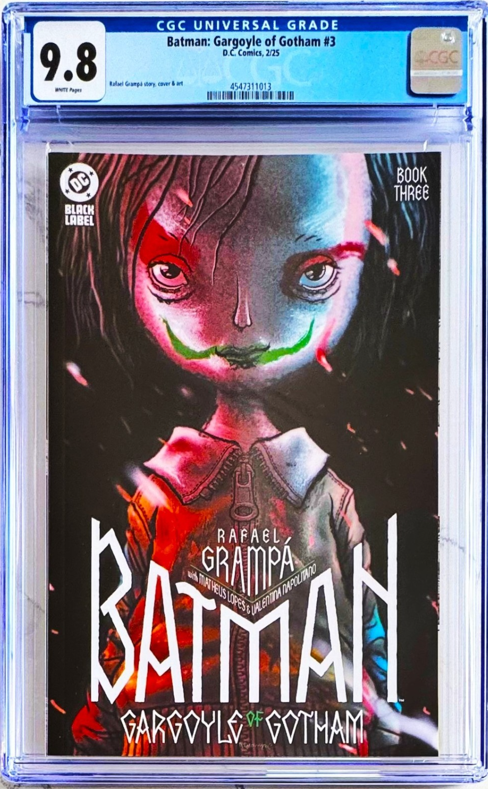 BATMAN: GARGOYLE OF GOTHAM #3 CGC 9.8 RAFAEL GRAMPÁ VARIANT COVER