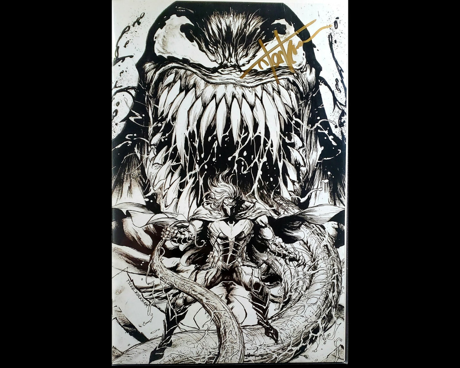 π₯π¨ VENOM 26 GOLD signed by Kirkham Virgin Variant 1st app Virus Codex crain