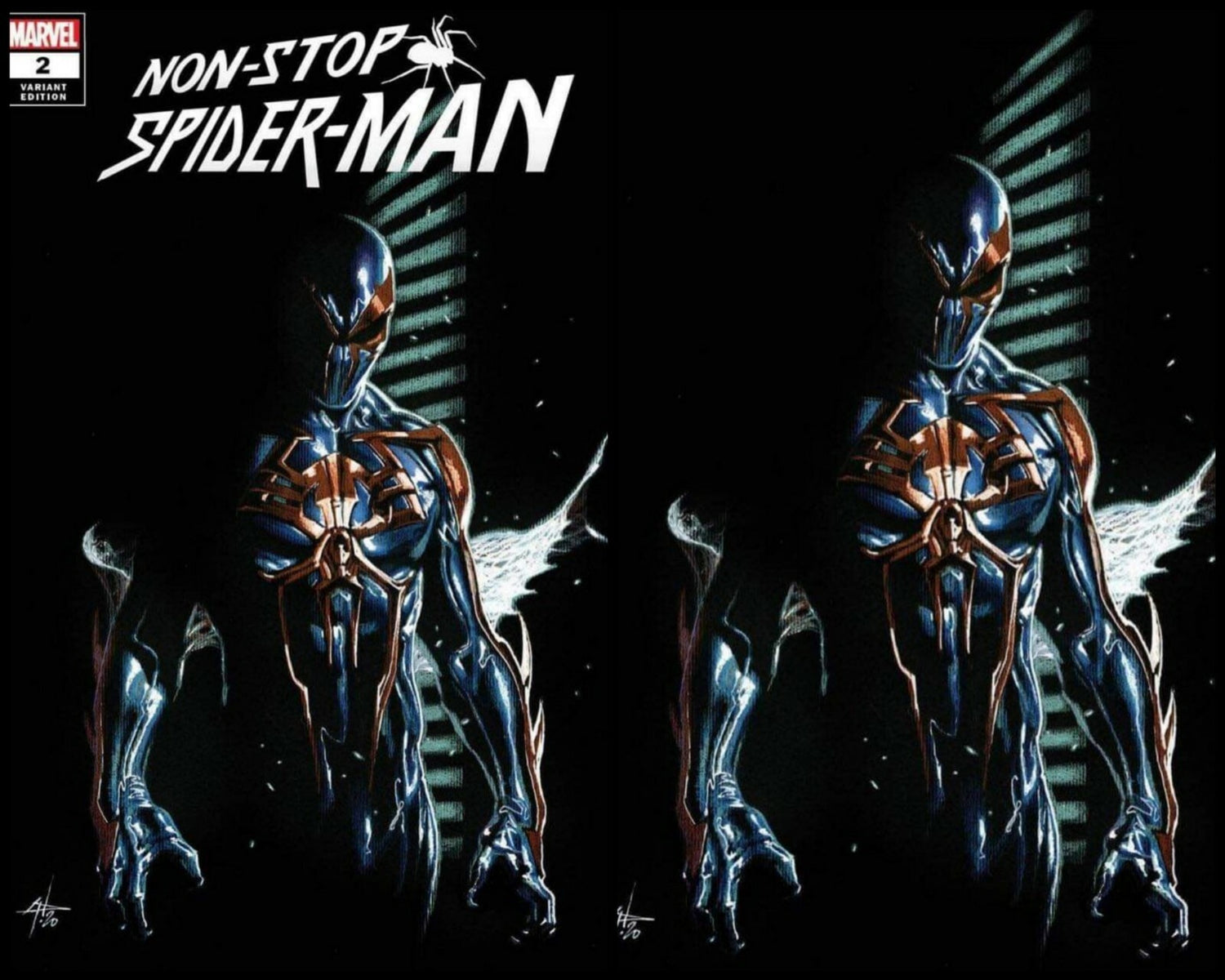 NON-STOP SPIDER-MAN #2 GABRIELE DELL’OTTO Variant Set Trade & Virgin 1
