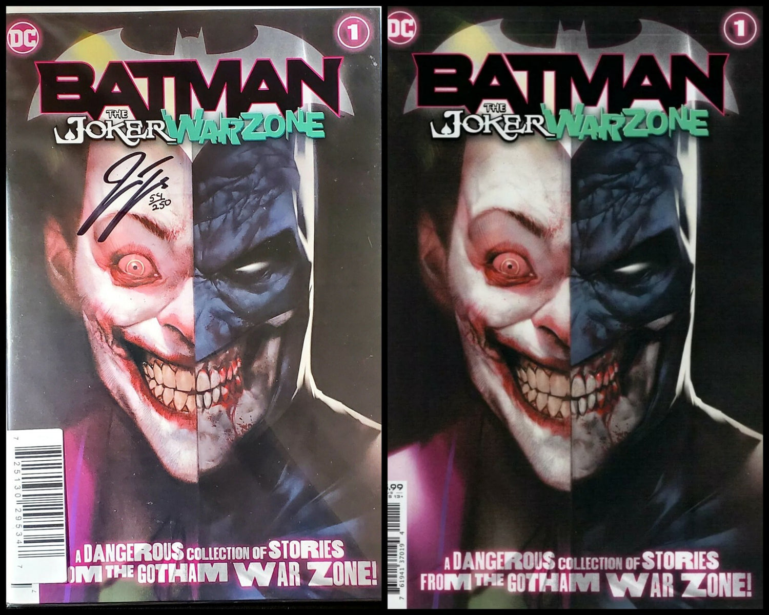 π₯π¦ BATMAN THE JOKER WAR ZONE #1 π¦ SIGNED BY JAMES TYNION LMT 250 W/ COA + RAW