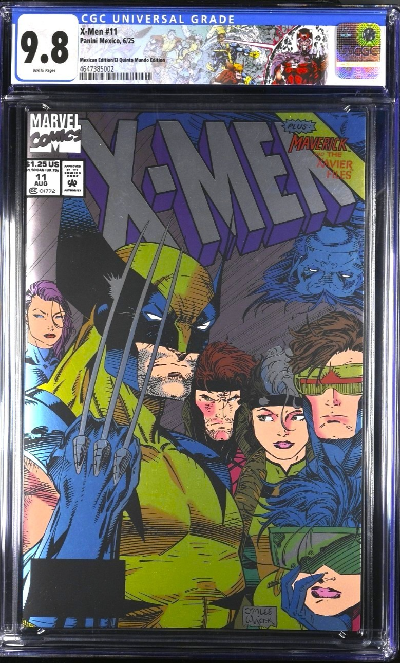 X-MEN #11 CGC 9.8 🔥 JIM LEE SDCC EXCLUSIVE MEXICO FOIL REPRINT LTD 1000