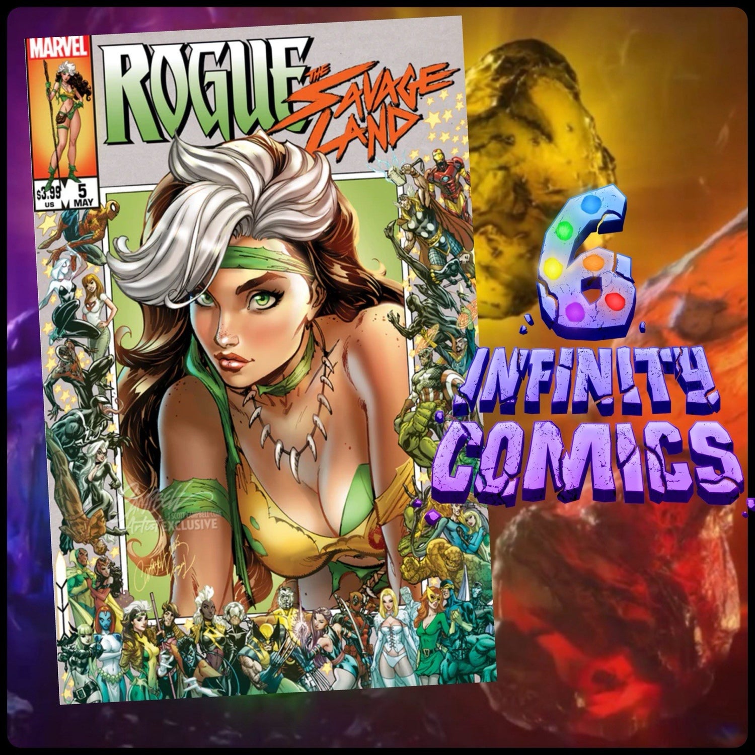 Uncanny X-MEN, Rogue The Savage Land, Rogue, J Scott Campbell