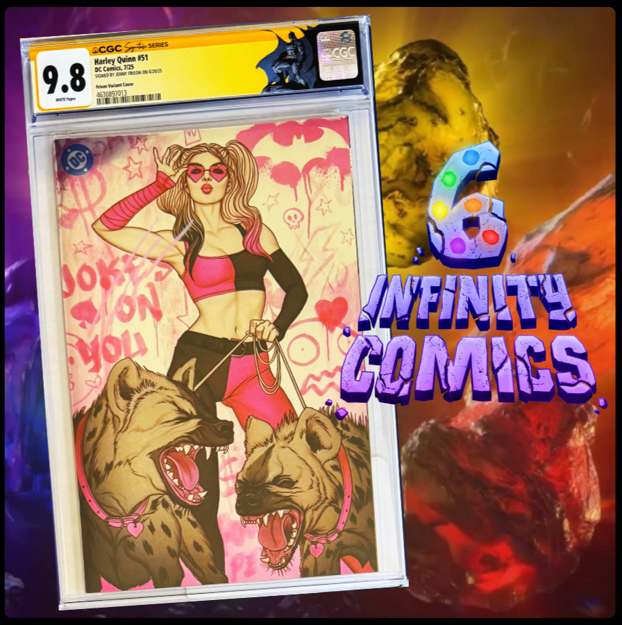 HARLEY QUINN #51 CGC 9.8 SS π₯ SIGNED BY JENNY FRISON EXCLUSIVE FOIL LTD. 1000