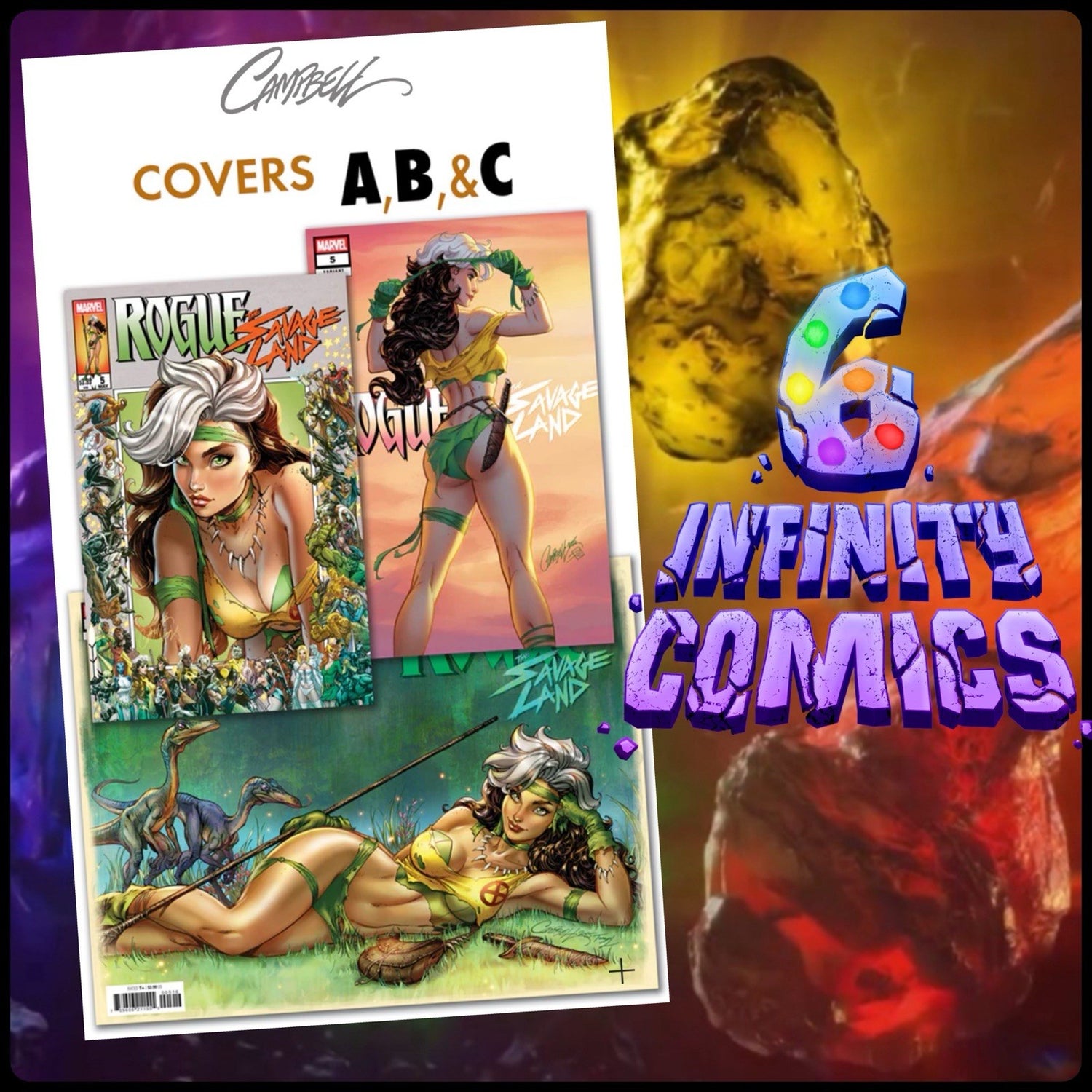 X-MEN, J Scott Campbell, Rogue The Savage Land, Rogue