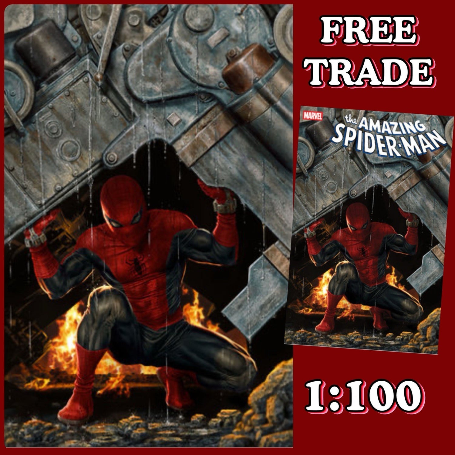 The Amazing Spider-Man #14 Lee Bermejo 1:100 Virgin Amazing Visions Variant ‼️🔥