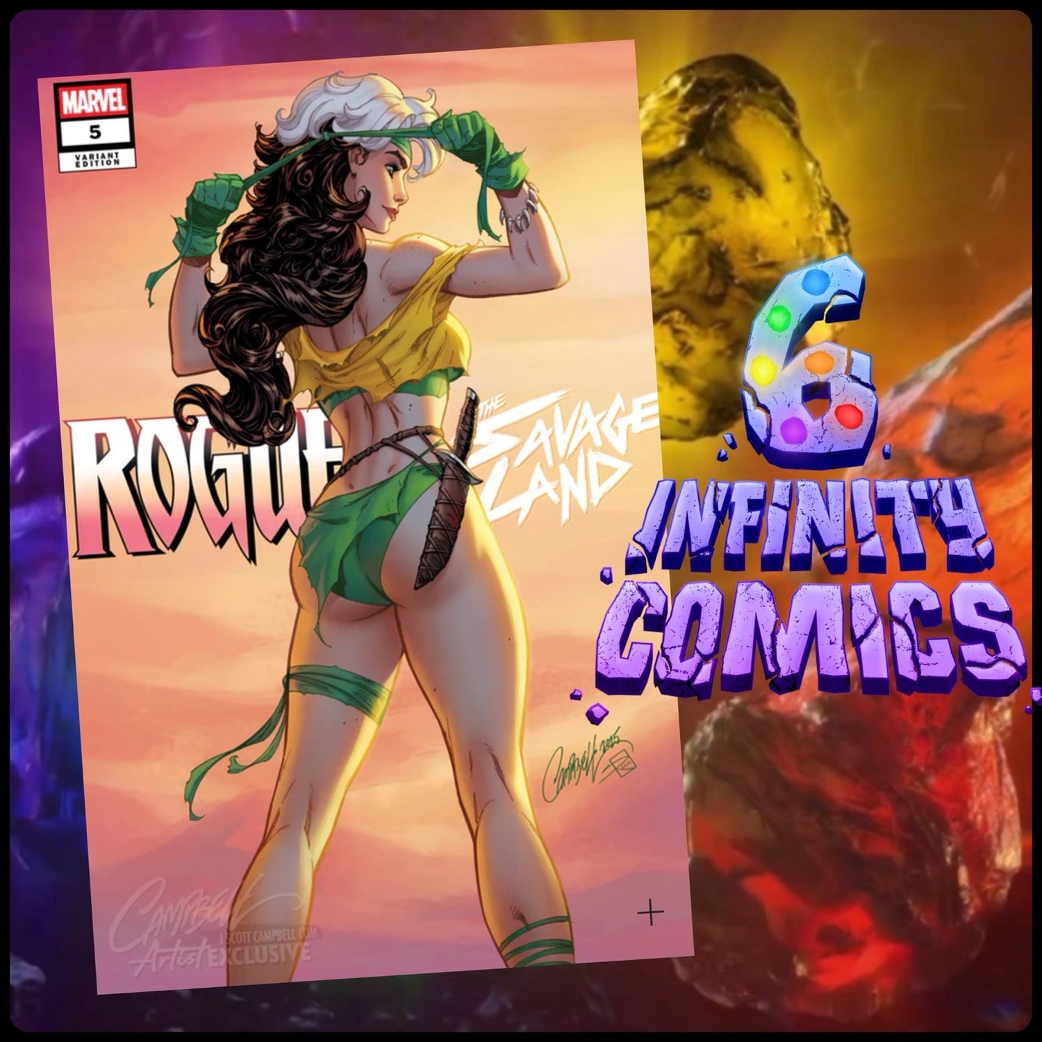 Rogue The Savage Land, J Scott Campbell