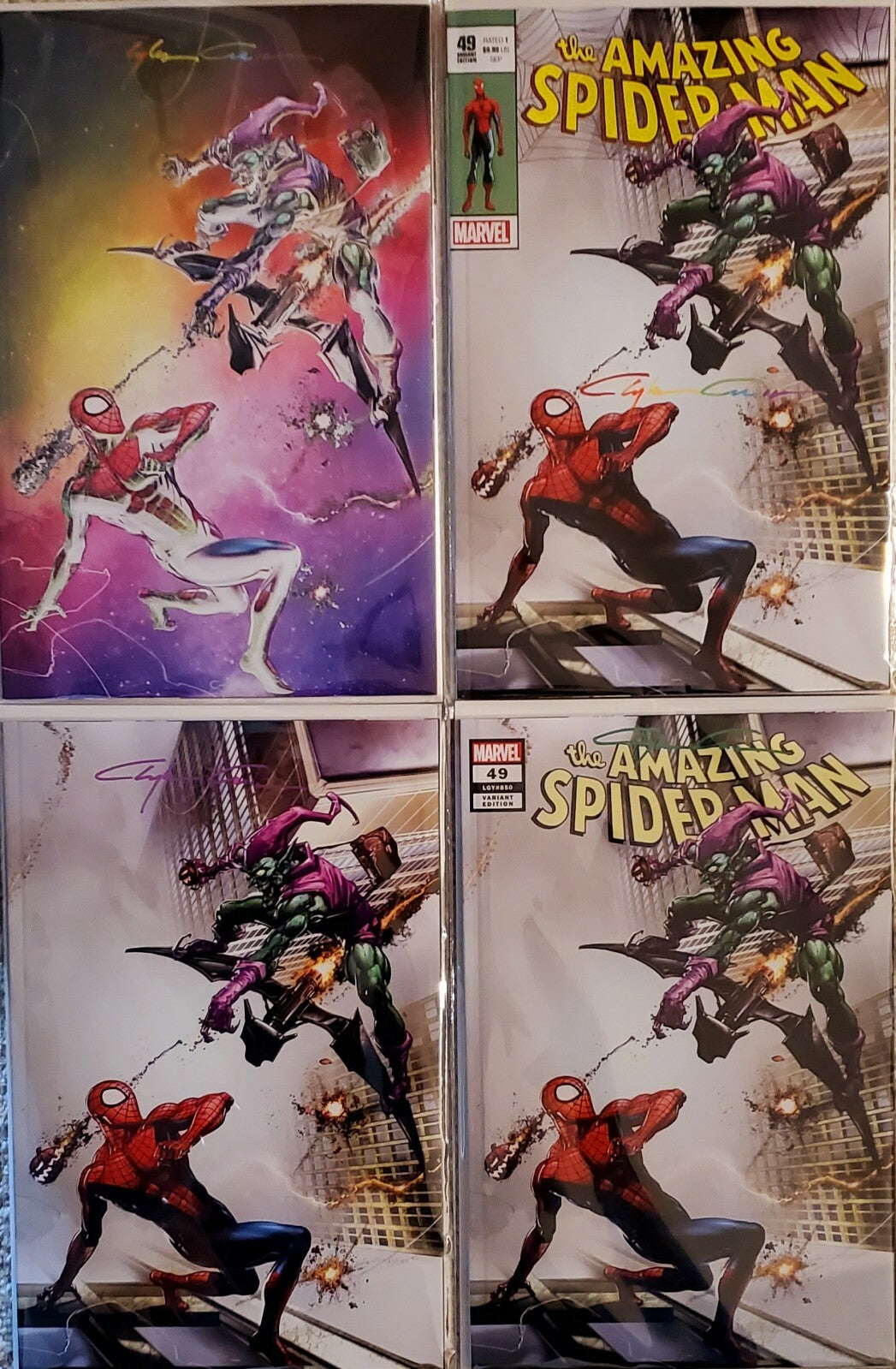 π₯ Amazing Spider-man #49 πΈ INFINITY SIGNATURE Clayton Crain homage McFarlane