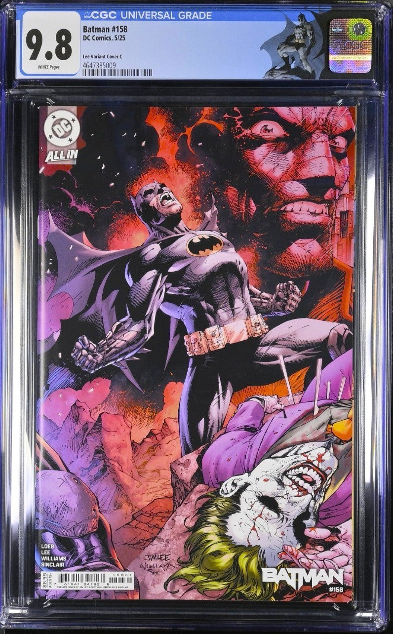 BATMAN #158 CGC 9.8 🔥 CVR C 1:1000 JIM LEE CONNECTING VARIANT CUSTOM LABEL