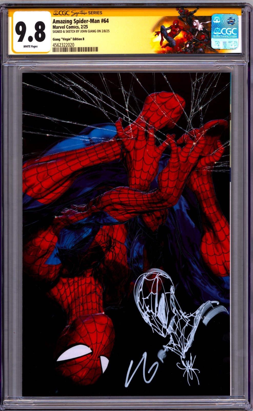 AMAZING SPIDER-MAN 64 CGC 9.8 SS🔥SIGNED & REMARKED BY JOHN GIANG - MEGACON LTD
