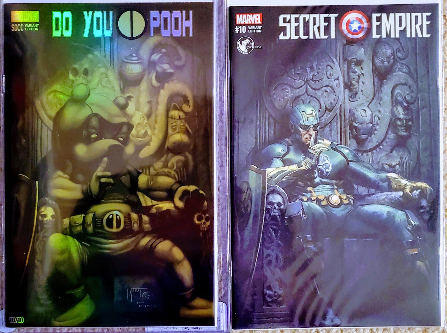 Do You Pooh Secret Empire #10 Gold Foil Dell'Otto Homage Variant Marat Mychaels