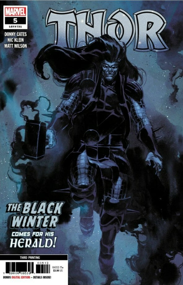 🔥THOR #5 3RD PTG (2 copies) KLEIN VARIANT THIRD PRINT BLACK WINTER DONNY CATES